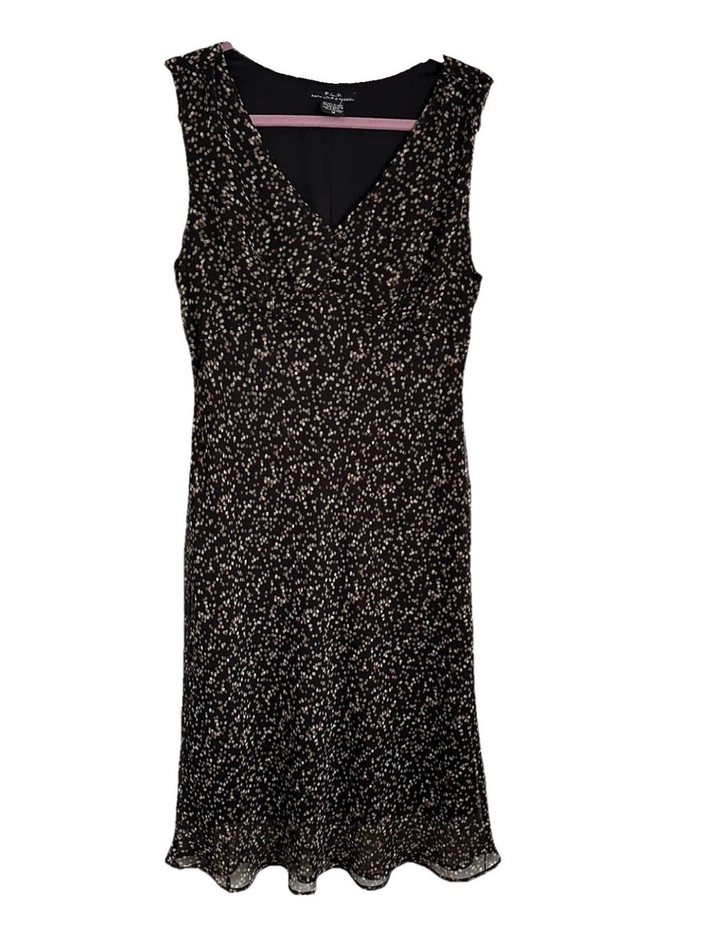 FLP Faith Love & Passion Babydoll Polka Dot Midi Dress Womens 14 Whimsigoth